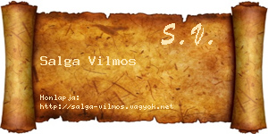Salga Vilmos névjegykártya